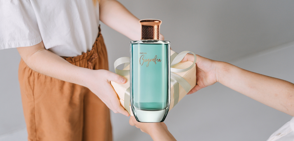 qual perfume natura dar de presente