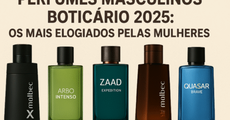 Perfumes masculinos Boticário 2025: os mais elogiados pelas mulheres