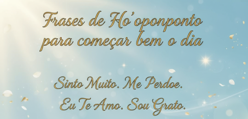 Frases de Ho'oponopono para começar bem o dia