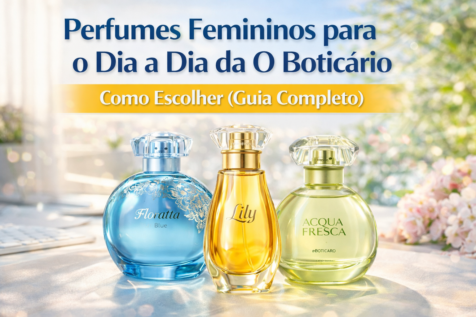 Perfumes femininos para o dia a dia da O Boticário