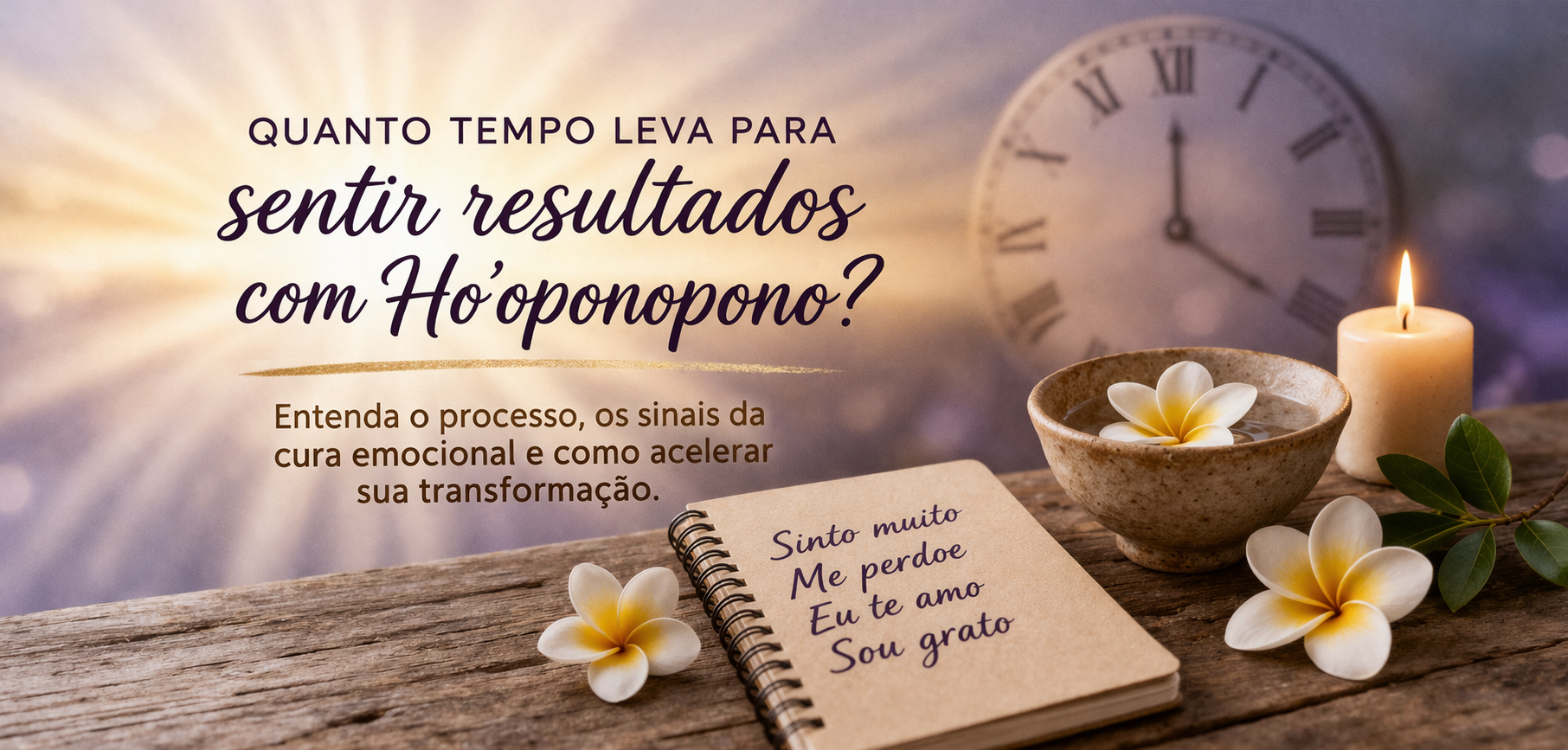 Quanto tempo leva para sentir resultados com Ho'oponopono