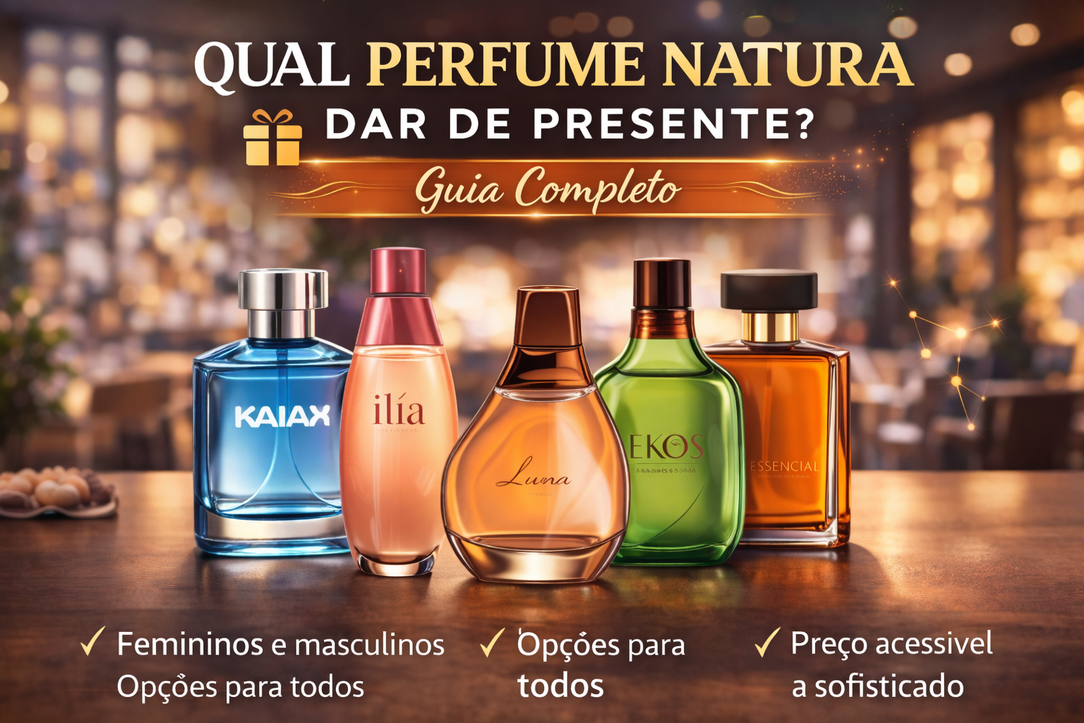 qual perfume natura dar de presente