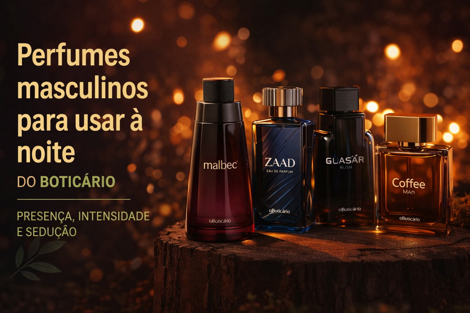 Perfumes masculinos para usar à noite